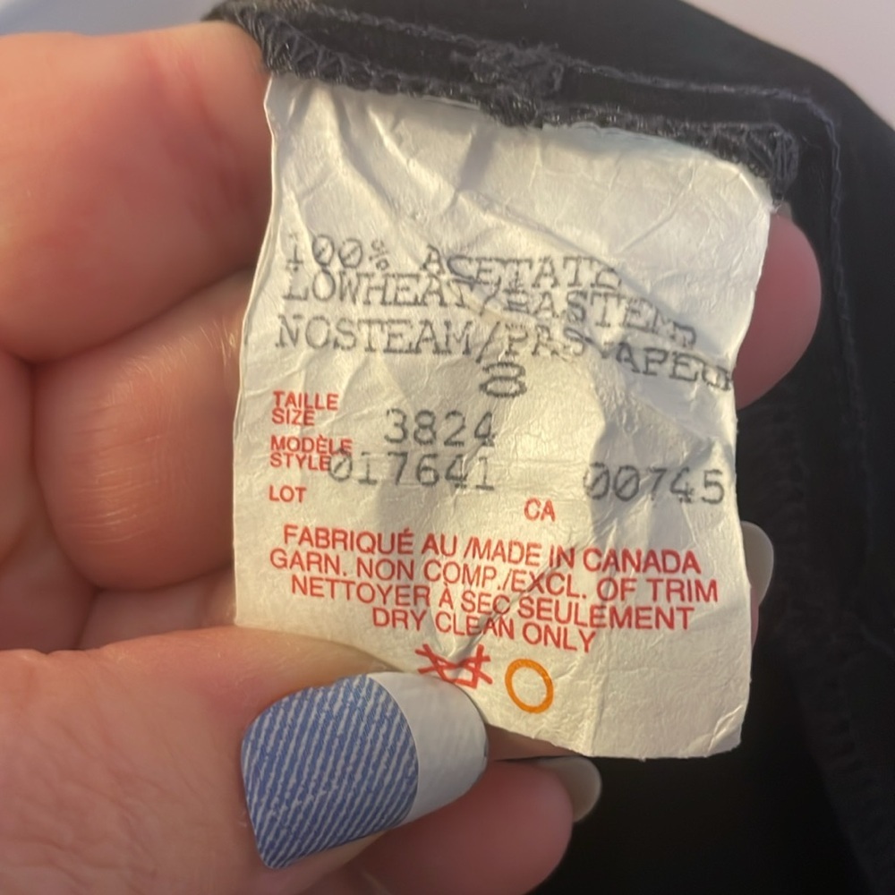 Js Collections Gray Satin Rhinestone Button Blaze… - image 5